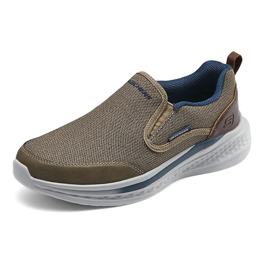 Skechers Versatile Comfortable Simple Low-Top Lifestyle Casual Shoes Men sneaker Gray Brown 210808-TPE
