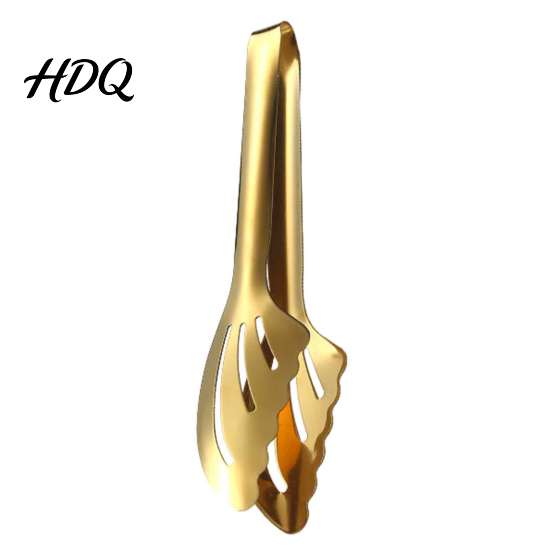 Long Handle Barbecue Tongs Kitchen Tongs Stainless Steel Buffet Food Serving with Non-Slip Grip Non-slip Grip Hollow Out Grill for Cooking Serving,