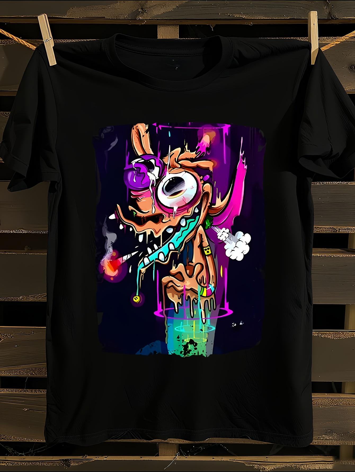 Ren and Stimpy Trippy Graphic T-shirt XXXL