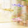 Waterproofed Metal Parrots Perches Stand For Small Birds Cockatiel Lovebirds Cage Accessory Easy Install Durable