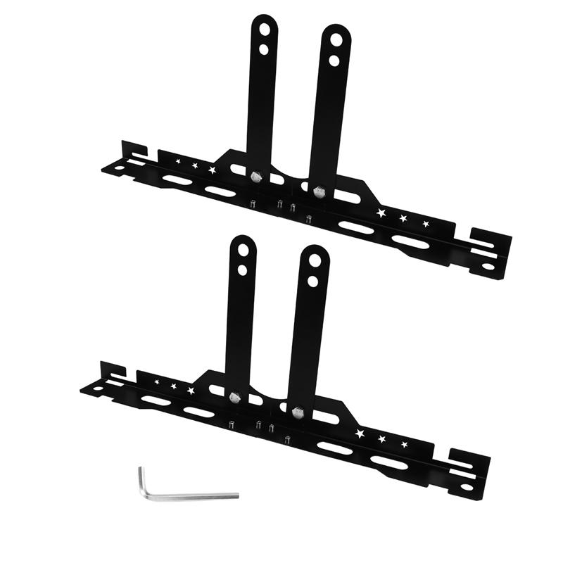 Wheel Leveling Aligner Heavy Duty Car Wheel Alignment Tool Plates Adjustable Automotive Toe Plates Wheel Balancing Tool Black