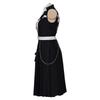 Female Anime Character Cosplay Costume, Anime Party Cosplay Full Set of Performance Costumes, Halloween Black Uniform Dress, Fishing Net Socks