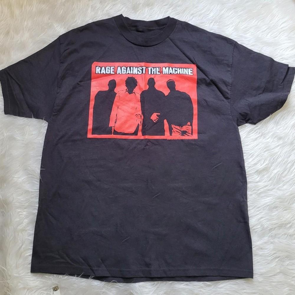 

NEW 1999 Rage Against the Machine Red Band T-shirt Size S-5XL Reprint Unisex T-Shirt XXXL