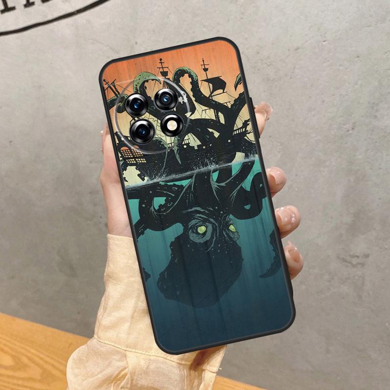 

Octopus Walking Case For OnePlus 15 R 13 13R 13T 12 11 10R 10T 8T 9 10 Pro Nord CE 5 4 2 3 Lite N20 N30 Cover OnePlus 15