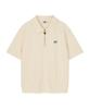 WACKY WILLY Sweat Collar Short Sleeve T-Shirt Cream