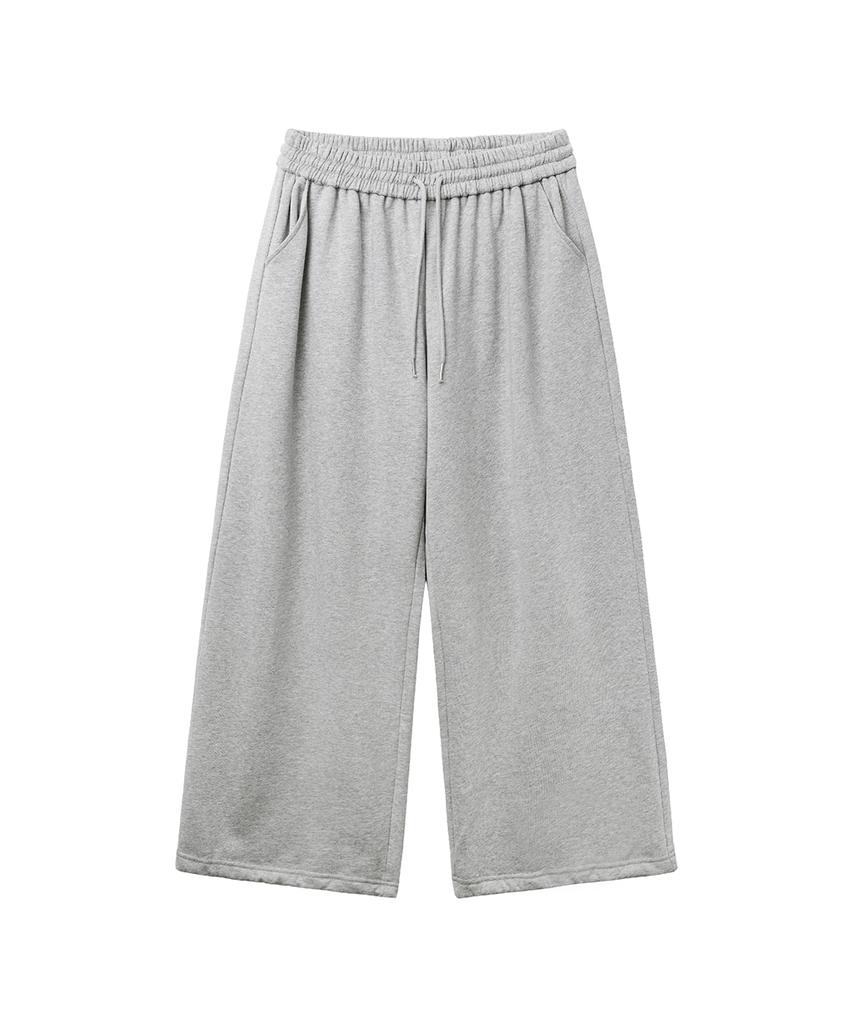 Lense Belt Sweatpants Set Melange Gray