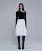 Jinju Yuz Slit Midi Skirt [White]
