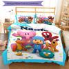 Set Biancheria da Letto Pocoyo Personalizzato con Nome 3 Pezzi Copripiumino Chiusura Include 1 Copripiumino 2 Federe Morbido e Confortevole Per Tutte le Stagioni