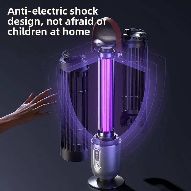 Rechargeable USB Mosquito Killer Trap UV Light Electric Silent Pest Control for Home Indoor Outdoor Camping Insect Repeller