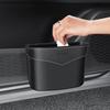 Car Trash Can Mini Trash Bin Garbage Organizer With Plastic Trash Bag Automotive Small Garbage Bin For Home Office Auto Vehicle Car Door Front Back