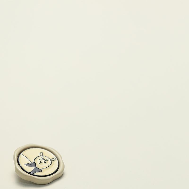 

5 шт. Xiaoxiang Милый стиль Альпака Пуговица для блейзера Твидовый пиджак Кожаное пальто Пуговицы для костюма Декоративные пуговицы 2 #[Alpaca Wave Edge White] 18mm