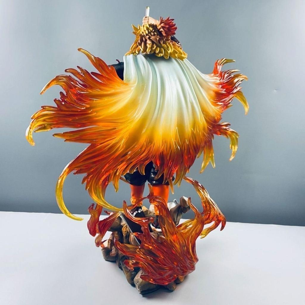 In Stock demon slayer figuras Pillar of Flame Purgatory Angel figures anime Aircraft Kyojuro Collect PVC Ornament Toys Gifts