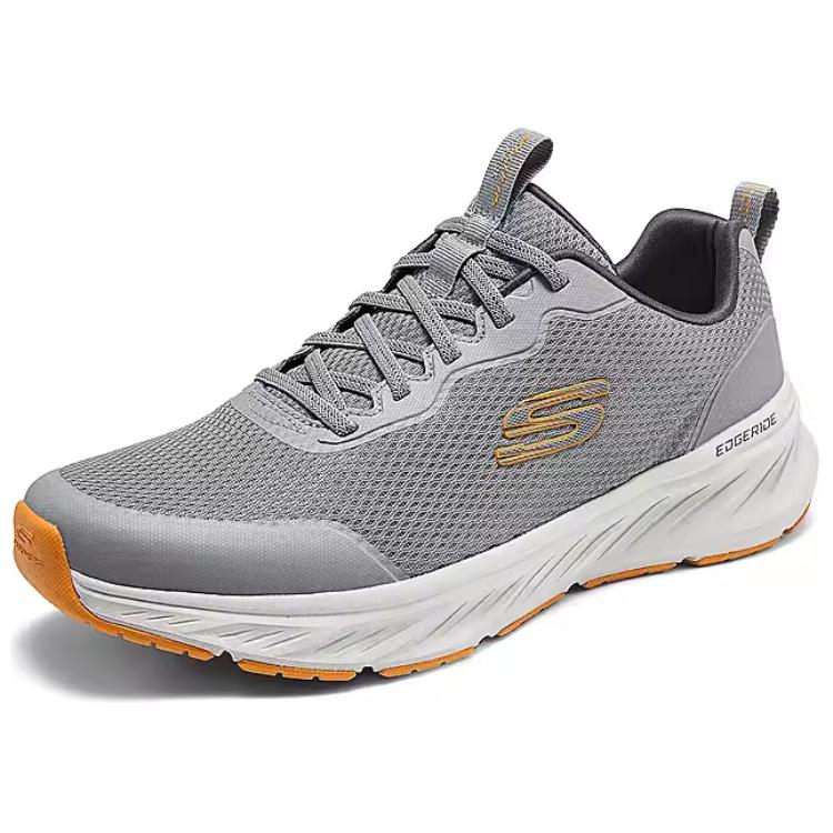 Skechers Sport Low Top Casual Running Shoes Men Sneakers Gray Orange 232835-GYOR