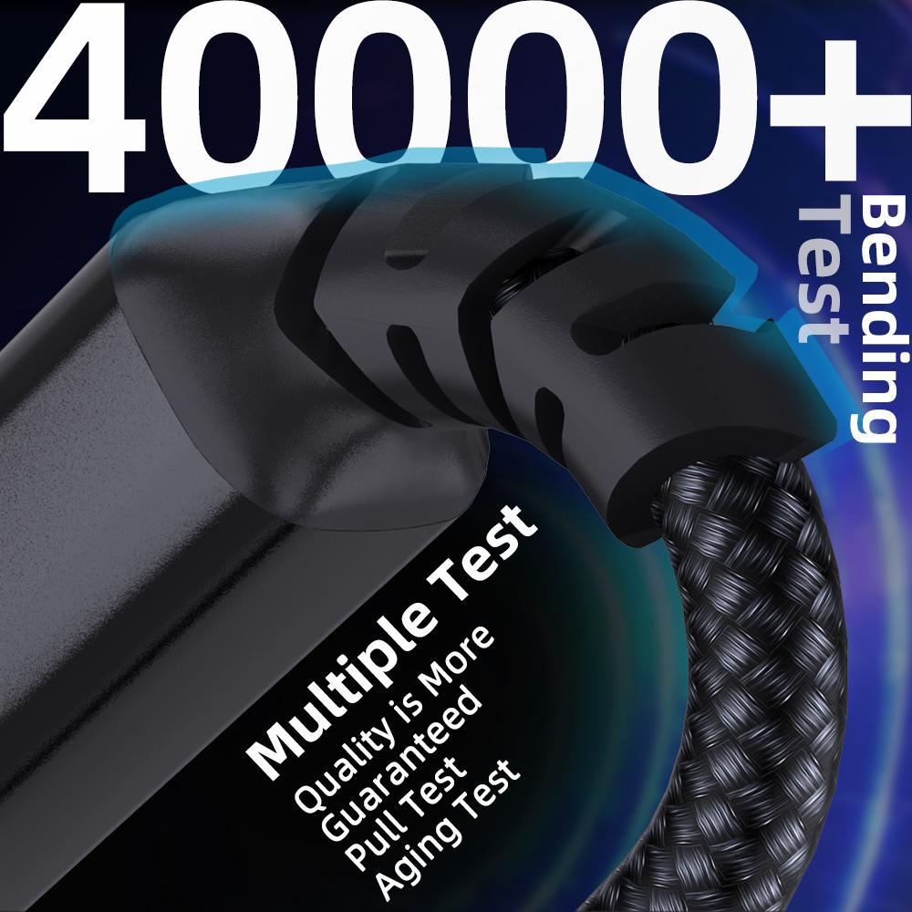 2m USB/Type-C to Square USB Type-B 2 in 1 Printer Cable Braided Printing Connection Cord