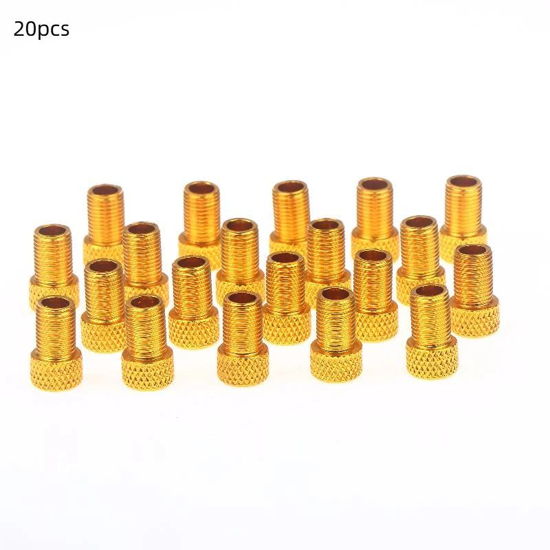 20pcs Bicycle Valve Pump Converter Adapter Presta To Schrader Convert Nozzle Inflation Adaptor F/V To A/V Bike Valve Adapter