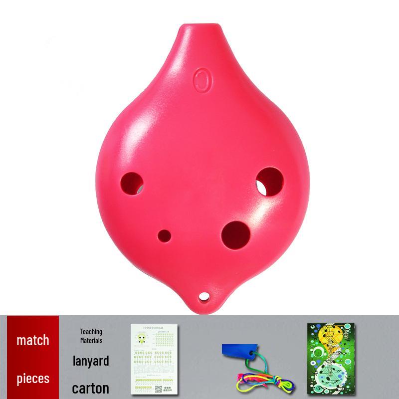 Ocarina 6-Hole C-Key Alto, Drop-Resistant Resin Plastic for Students and Home Use