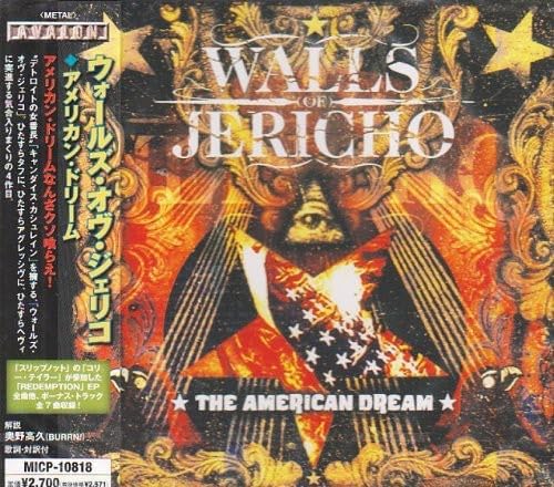 

CD WALLS OF JERICHO - Американская мечта MICP10818PROMO Avalon Japan ObiRock Б/У