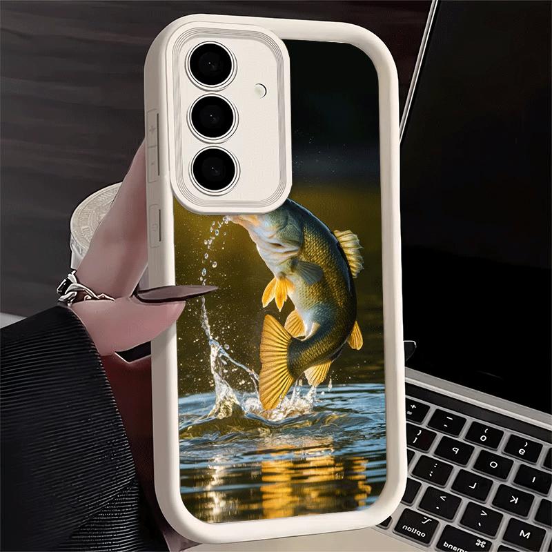 Phone Case for Samsung Galaxy A17 A16 A15 A14 A13 Carp Fish Fishing Rod A56 A36 A26 A55 A35 A25 A54 A34 A24 A53 A33 A23 A07 A06