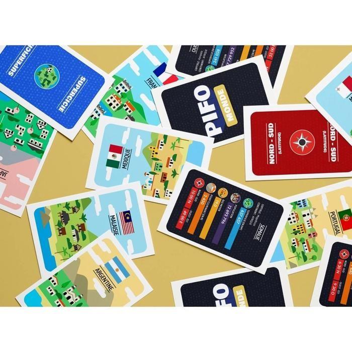Jeu de cartes - Pifo Monde - 150+ pays - 2-12 joueurs - 15 min
