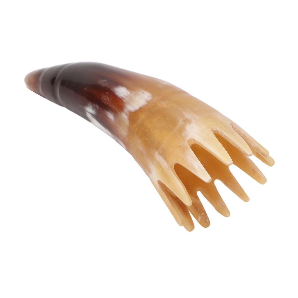 Comb Horn Shape Smoothly Appearance Portable Delicate Teeth Scalp Massager Brush