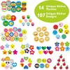 6340 Pcs Teacher Reward Encouragement Motivational Sticker Mega Pack In 14 Themes (Each Measures 1/2”-3/4” In Diameter)