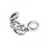 PAndora 799538c01 Linked Sister Heart Split Double Pendant And Dangle Silver Charm