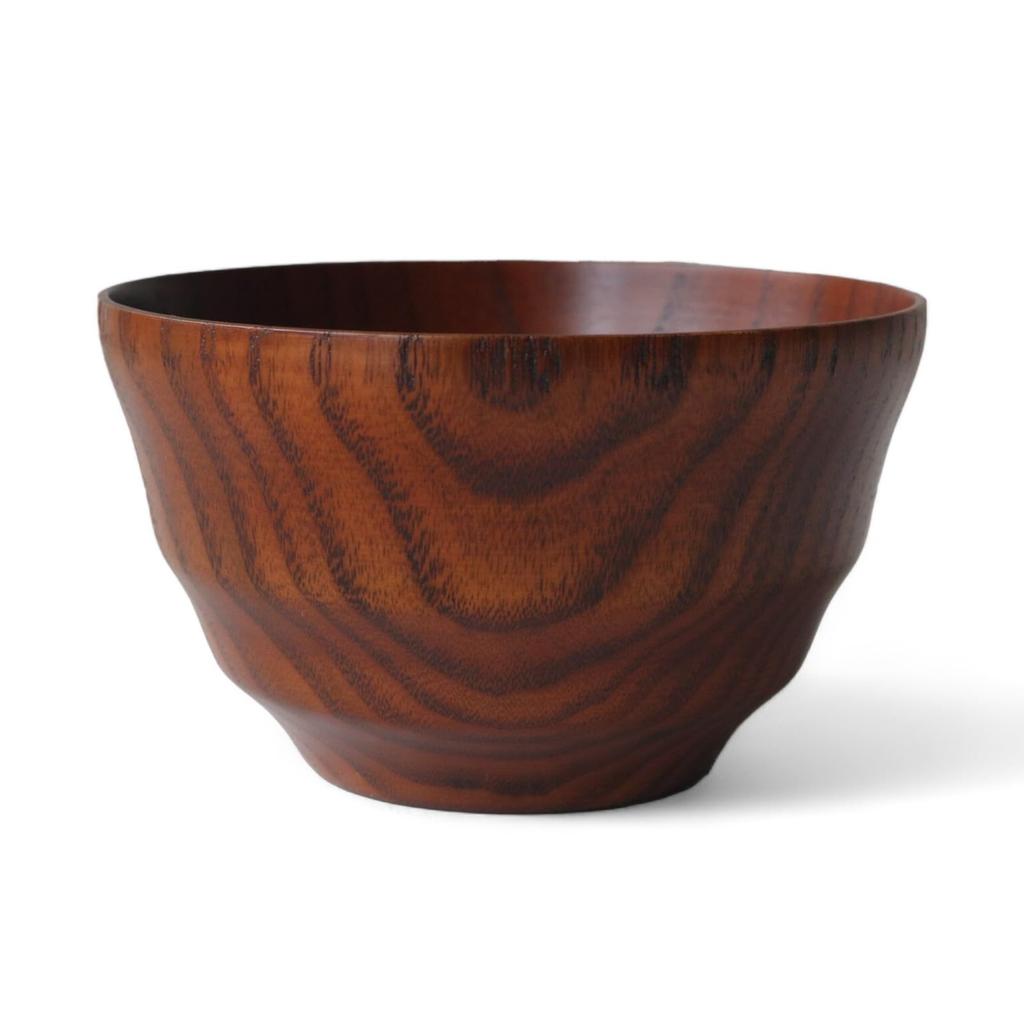 Miso Soup Modern Suri x Current Model J-Kitchens Bowl, Wooden, Fit, Lacquer, 11.7cm 6.9cm,