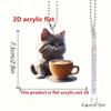 2d Acrylic Delightful Car Hanging Decoration Cheerful Christmas Tree Ornament For Cars