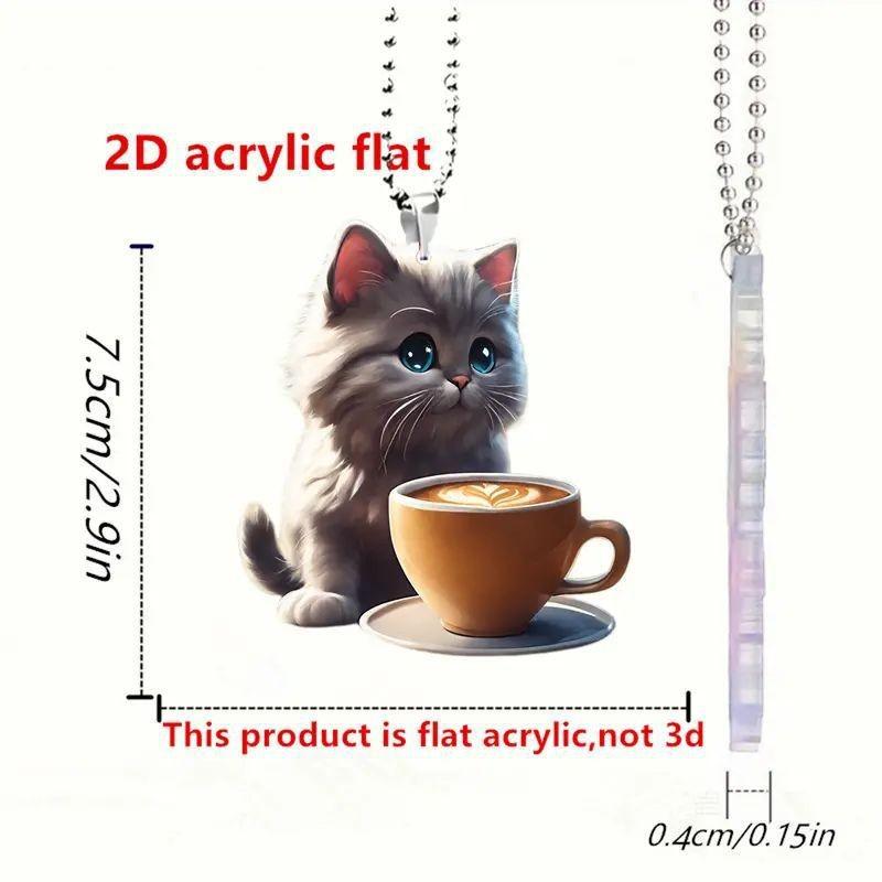 2d Acrylic Delightful Car Hanging Decoration Cheerful Christmas Tree Ornament For Cars