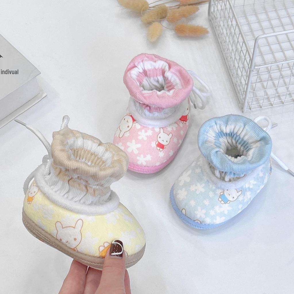 New Soft Cotton Baby Toddler Shoes - Non-Slip, Anti-Drop Boots for 0-1 Year Olds (Autumn/Winter)