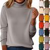 Slim Fit Wool Turtleneck Sweater Long Sleeve Women's Seamless