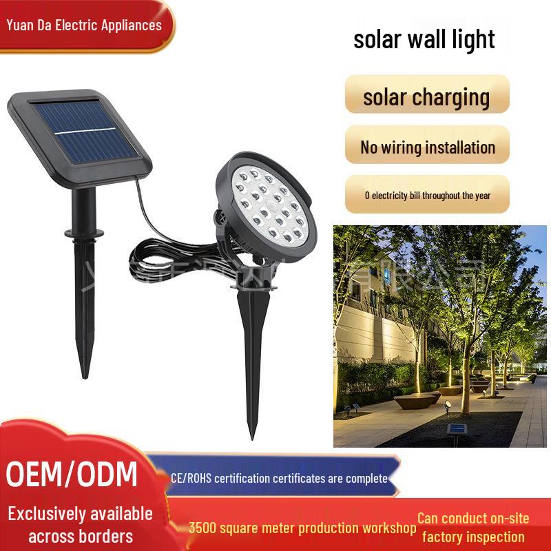 Waterproof Solar Spotlight for Outdoor Garden and Lawn