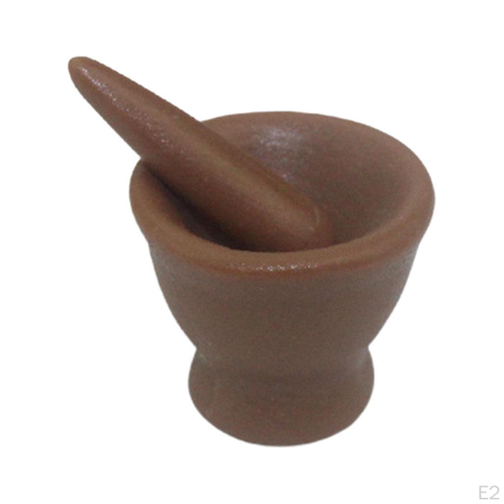 1:12 Dollhouse Mini Mortar And Pestle Garlic Cookware Accessories