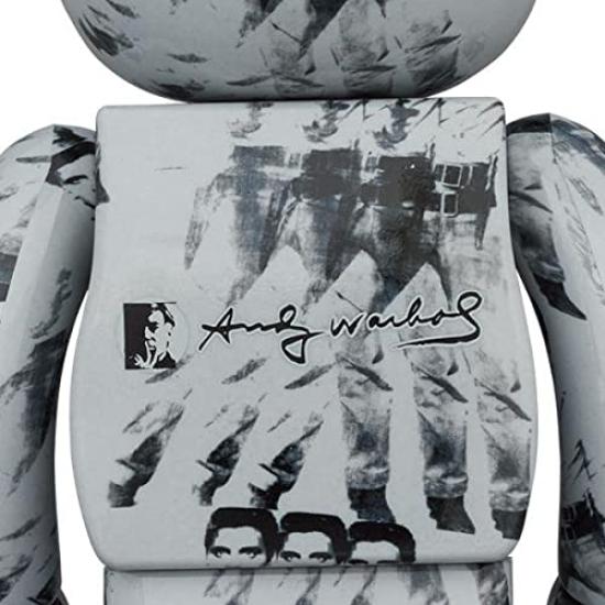 Medicom Toy Bearbrick Andy Warhol Elvis Presley Figur MEDICOM TOY Andy ELVIS PRESLEY 1000% BE@RBRICK Warhols