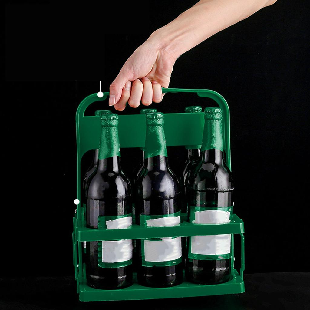 Beer Bottle   Bucket Holder Plastic Foldable Multifunctional Portable Beer Bottle Carrier