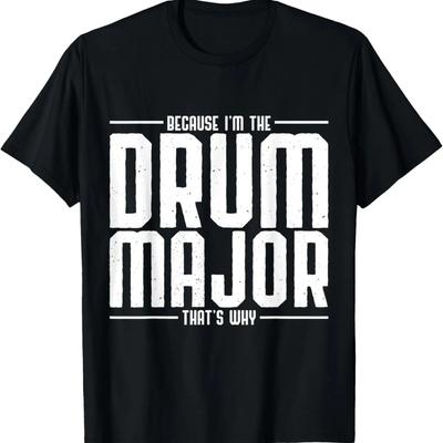 Omdat ik de Tamboer-majoor ben, daarom Drums T-shirt