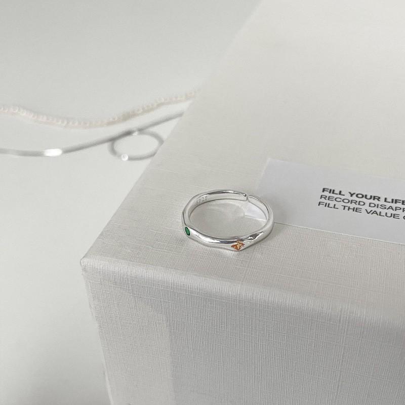 Stylish Geometric Open Ring With Dazzling Zircon Stone And Elegant Pearl For Women