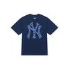 New MLB MONOGRAM Collection New York Yankees SS24 T Shirt Unisex Navy Blue 3ATSM0643-50NYS