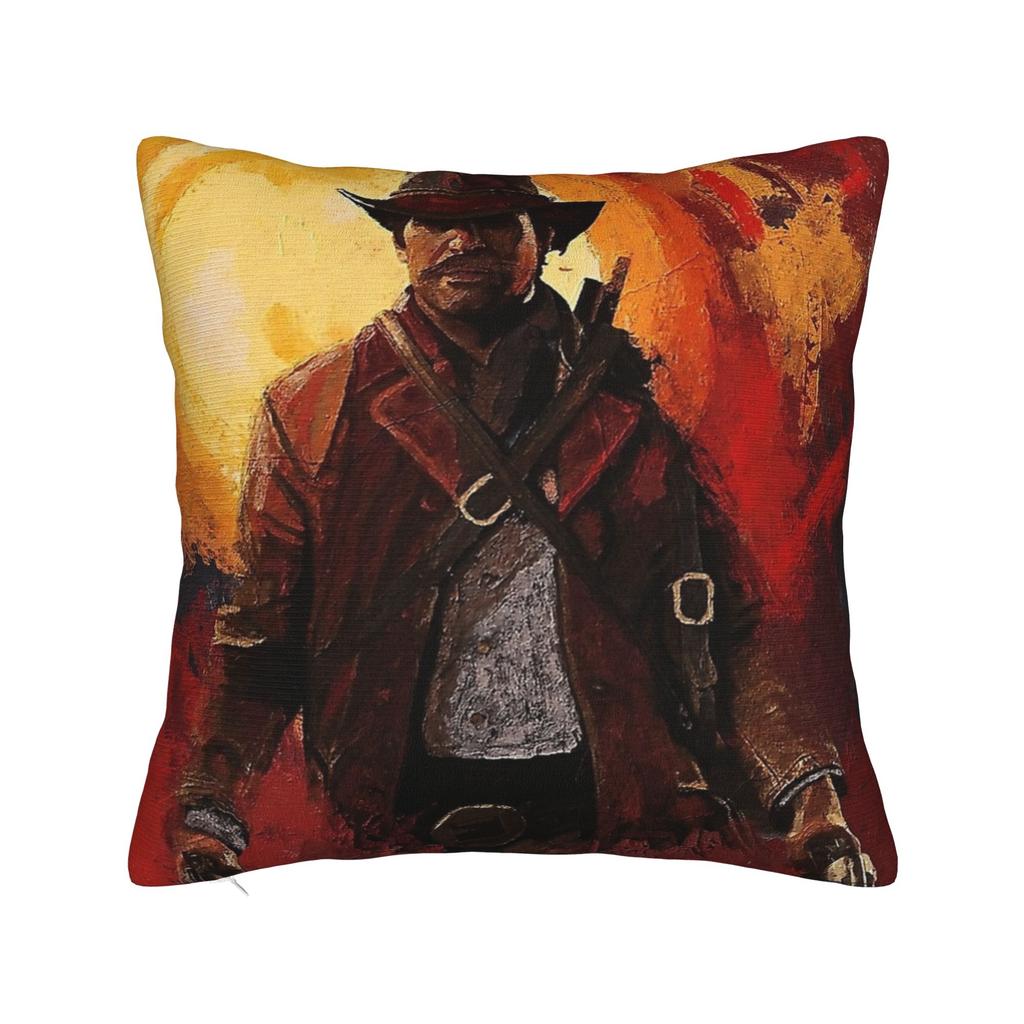 Arthur Morgan Pillowcase Soft Fabric Cushion Cover Decor  Throw Pillow Case Cover Chair Zippered 40*40cm