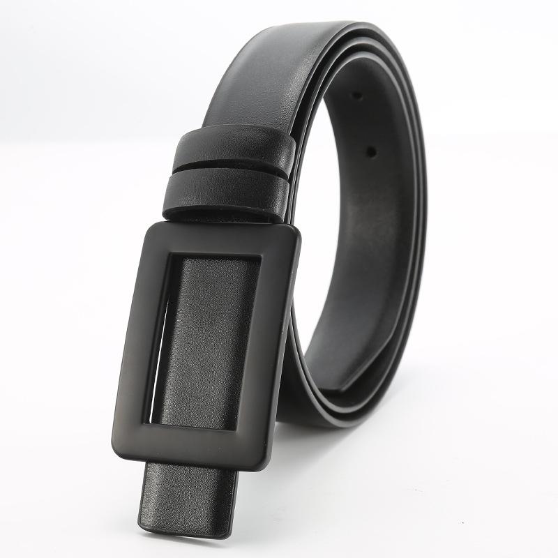 Women'S Belt New Versatile Thin Belt Skirt Dress Decoration Fashion Smooth Buckle Women'S Belt Women