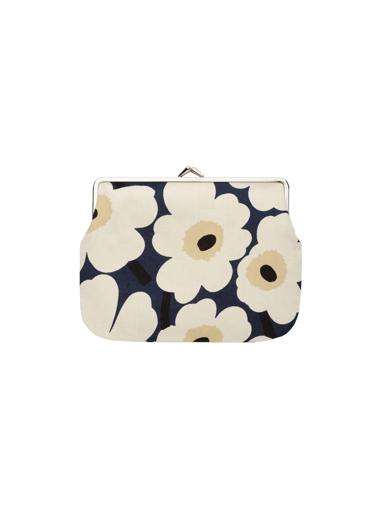

Marimekko Mini Unikko Puolikas Kukkaro Clasp Pouch, Women s, 52152259474530, Midnight Blue and Cream