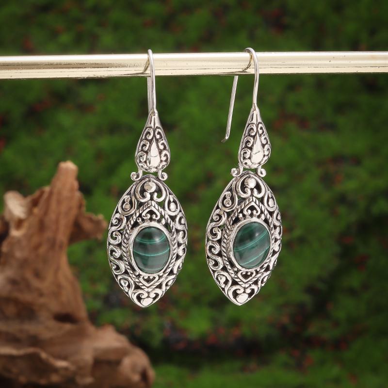 Retro Ethnic Style Red Zircon Earrings for Women, Elegant Earrings Accessories