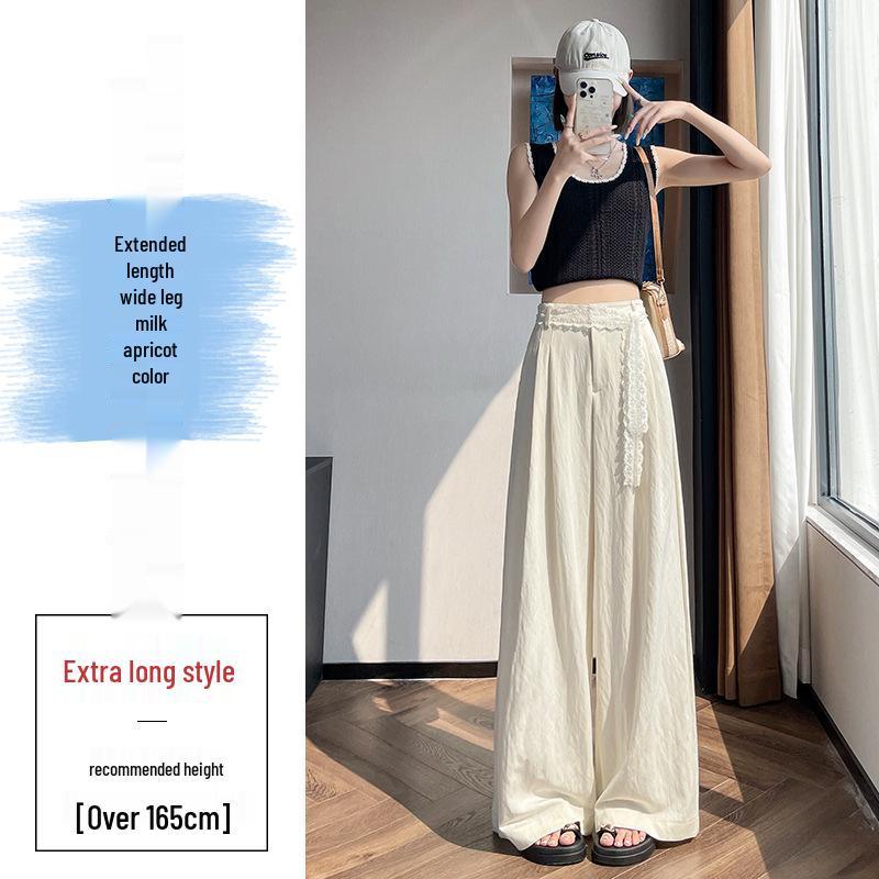 2026 Summer Women's High Waist Ultra-Thin Slim Fit Polyester Pants