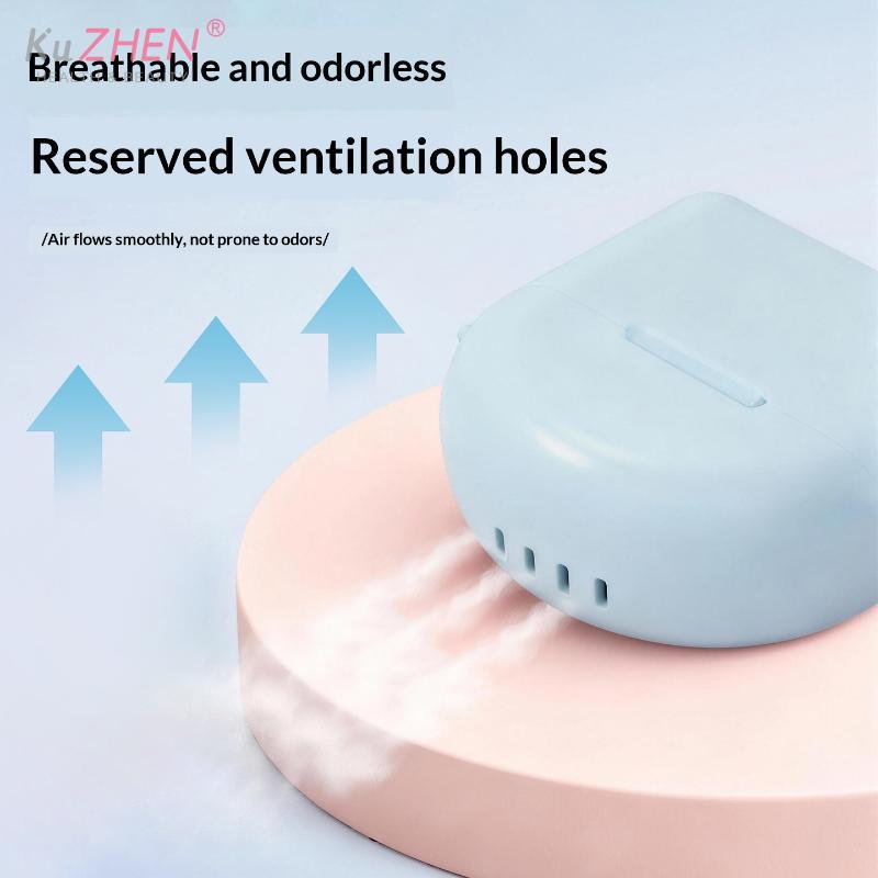 Denture Box Tray Case Drainage Design Dental Retainer Color Tray Storage Box Plastic Teeth Container False Teeth Protective