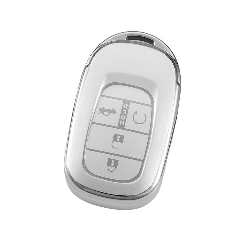 Honda Civic 11th Gen Key Cover, Sand Silver Full Protective Case
