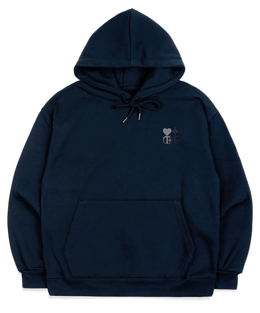 Heart & Star Oversized Fleece-Lined Hoodie Couple Look (6 Colors)