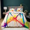 Personalized Dirty Rainbow Bed Three-piece Digital Printing Kit