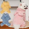 Autumn Winter Four-Legged Clothing Pet Velvet Cat Dog Coat Accessories Teddy Bichon Frise Corgi
