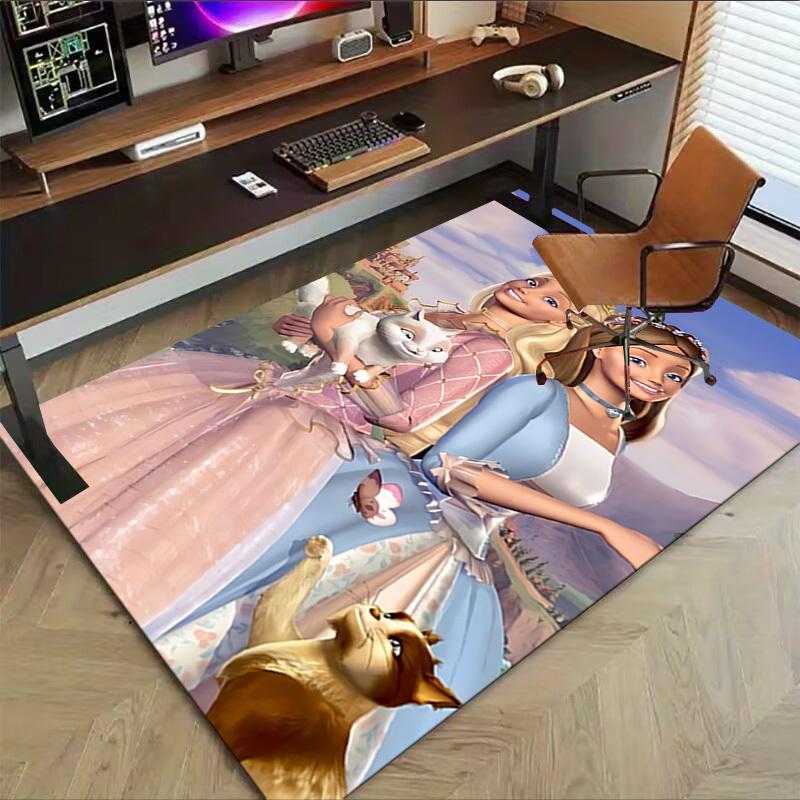 1pc princess butterfly Carpet Anti Slip Polyester Floor Mat for office,Bedroom