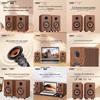 Lenovo A800 Retro Wooden USB Wired Desktop Speakers CN plug (adapter included)